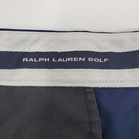 RALPH LAUREN GOLF NAVY BLUE PLEATED 100% COTTON SHORTS WOMEN SIZE 8 - Picture 10 of 12